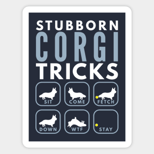 Stubborn Cardigan Welsh Corgi Tricks - Dog Training Magnet